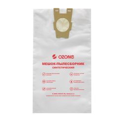 Мешки-пылесборники Ozone синтетические 3 шт для KIRBY