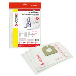 Мешки-пылесборники Ozone синтетические 3 шт для AIRMATE, BOMANN, CLATRONIC и др.