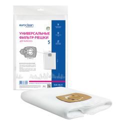 Универсальные синтетические фильтр-мешки Euroclean, вертикальные, размер 450х600 мм, диаметр фланца 58-70 мм, 5 шт