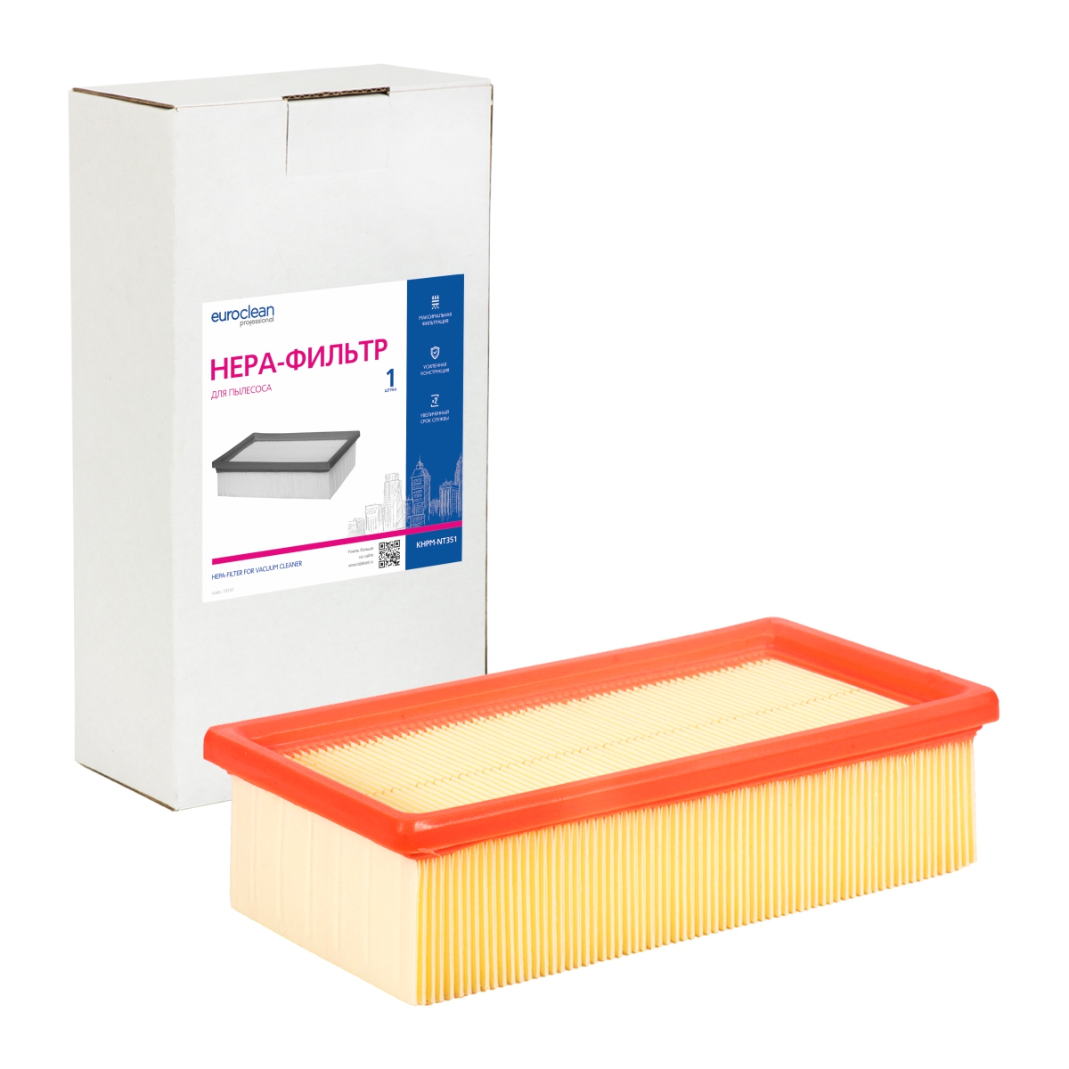 KHPM-NT351 HEPA-фильтр Euroclean целлюлозный для пылесоса