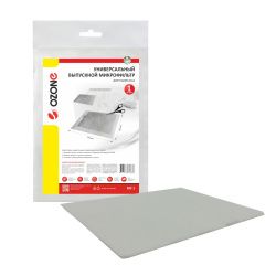 Микрофильтр универсальный Ozone синтетический выпускной для пылесоса, 250х200 мм