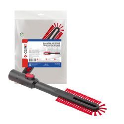 Насадка для профессионального пылесоса Ozone телескопическая щелевая с мягким синтетическим ворсом, под трубку 32 мм