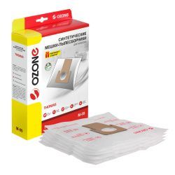Мешки-пылесборники Ozone синтетические 5 шт + микрофильтр для THOMAS