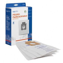 Мешки-пылесборники Euroclean синтетические 4 шт для PANASONIC, BLACK&DECKER, SAMSUNG