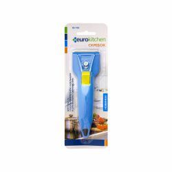 Скребок Eurokitchen для чистки стеклокерамики, голубой/желтый