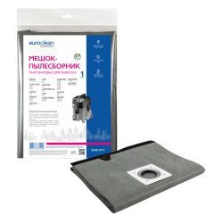 Мешок-пылесборник Euroclean многоразовый с текстильной застежкой для BOSCH, CHAO BAO, COMAC и др.