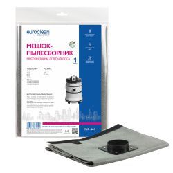 Мешок-пылесборник Euroclean многоразовый с текстильной застежкой для GISOWATT, MAKITA
