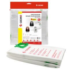 Мешки-пылесборники Ozone синтетические 8 шт + микрофильтр для BORK