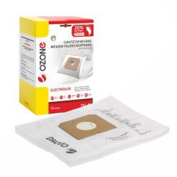 Мешки-пылесборники Ozone синтетические 12 шт + 2 микрофильтра для SINGER, ELECTROLUX, ZANUSSI и др.