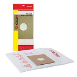 Универсальные мешки-пылесборники Ozone для пылесоса, фланец 100х130, 2 шт