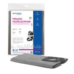 Мешок-пылесборник Euroclean многоразовый с пластиковым зажимом для FIORENTINI, LAVOR, RUPES и др.