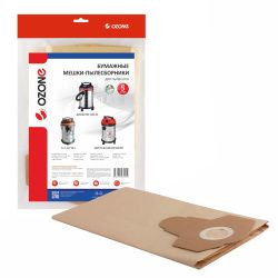 Мешки-пылесборники Ozone бумажные 5 шт для BAUMASTER, FASTER TOOLS, FAVOURITE и др.