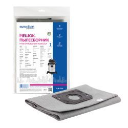 Мешок-пылесборник Euroclean многоразовый с пластиковым зажимом для DELVIR, KARCHER, BAIYUN и др.