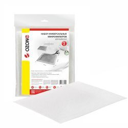 Набор универсальных микрофильтров Ozone предмоторный и выпускной для пылесоса, 250х200 мм