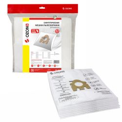 Мешки-пылесборники Ozone синтетические 12 шт + 2 микрофильтра для MIELE Мешки-пылесборники Ozone синтетические 12 шт + 2 микрофильтра для MIELE