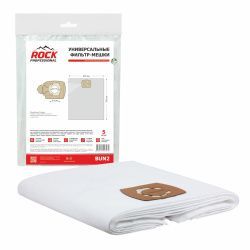 Универсальные синтетические фильтр-мешки Rock Professional, диаметр фланца 58-70 мм, до 72 л, 5 шт