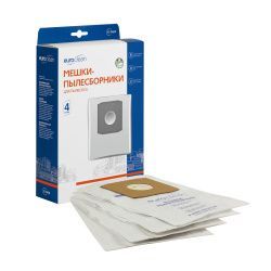 Мешки-пылесборники Euroclean синтетические 4 шт для AFK, DAEWOO, DIRT DEVIL и др.
