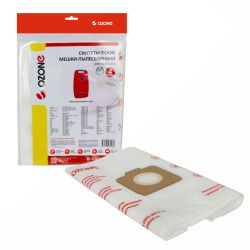 Мешки-пылесборники Ozone синтетические для пылесоса 4 шт для FIRSTLINE, ELITE, KRUPS и др.