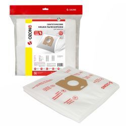 Мешки-пылесборники Ozone синтетические 12 шт + 2 микрофильтра для AIRMATE, BOMANN, CLATRONIC и др.