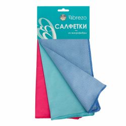 Набор салфеток Brezo для стекла и зеркал, 3 шт