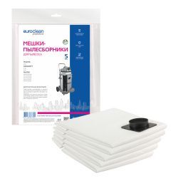 Мешки-пылесборники Euroclean синтетические 5 шт для GISOWATT, MAKITA, NILFISK