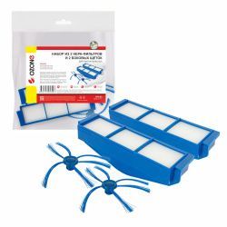 Набор 2 HEPA-фильтра и 2 боковые щетки Ozone для PHILIPS