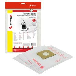 Мешки-пылесборники Ozone синтетические 3 шт для SINGER, ELECTROLUX, ZANUSSI и др.