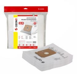 Мешки-пылесборники Ozone синтетические 12 шт + 2 микрофильтра для BOREAL, PRIVILEG, QUELLE и др.