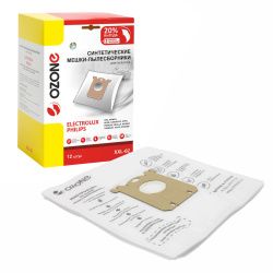 Мешки-пылесборники Ozone синтетические 12 шт + 2 микрофильтра для ELECTROLUX, QUELLE, SATRAP и др.