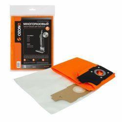 Мешок-пылесборник Ozone многоразовый c высокой степенью защиты HEPA-фильтра, с текстильной застежкой для COLUMBUS, SEBO