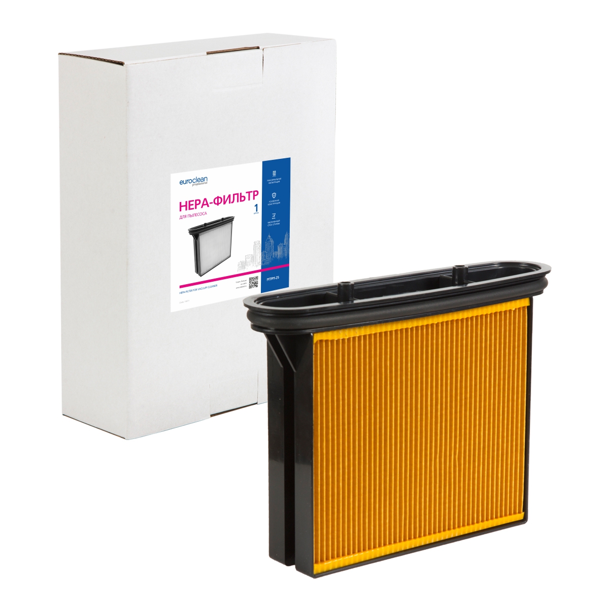 MTPM-25 HEPA-фильтр Euroclean целлюлозный для пылесоса