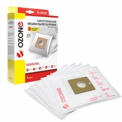Мешки-пылесборники Ozone синтетические 5 шт + микрофильтр для SAMSUNG