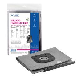 Мешок-пылесборник Euroclean многоразовый с пластиковым зажимом для ANNOVI REVERBERI, KARCHER, КРАТОН и др.
