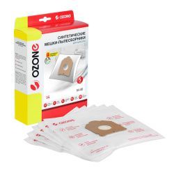 Мешки-пылесборники Ozone синтетические 5 шт + микрофильтр для LG