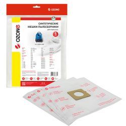 Мешки-пылесборники Ozone синтетические 3 шт для LG, EVGO, POLAR и др.