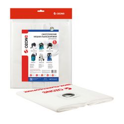 Мешки-пылесборники Ozone синтетические, пластиковый фланец 3 шт для CHAO BAO, COMAC, FESTOOL и др.