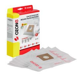 Мешки-пылесборники Ozone синтетические 5 шт + микрофильтр для SALCO, FUNAI, ATLANTA и др.