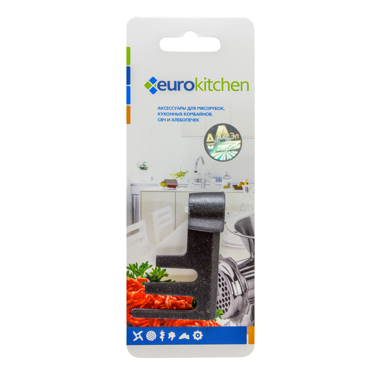 KNB-7 Тестомешатель ржаной муки Eurokitchen для хлебопечки, диаметр вала 8,5 мм, срез вала 7 мм