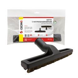 Щетка для пылесоса Ozone с натуральным ворсом для гладких поверхностей, под трубку 35 мм