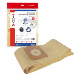 Мешки-пылесборники Ozone бумажные 5 шт для CLEANFIX, FIORENTINI, NILFISK и др.