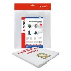 Мешки-пылесборники Ozone синтетические 3 шт для BOSCH, EIBENSTOCK, ELITECH и др.