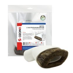 Щетка для профессионального пылесоса Ozone с коротким натуральным ворсом, под трубку 32 мм