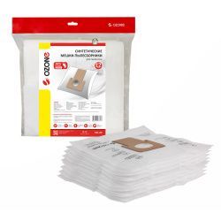 Мешки-пылесборники Ozone синтетические 12 шт + 2 микрофильтра для THOMAS Мешки-пылесборники Ozone синтетические 12 шт + 2 микрофильтра для THOMAS