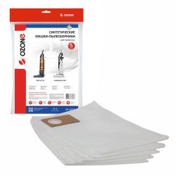 Мешки-пылесборники Ozone синтетические 5 шт для ELECTROLUX, HAKO, LINDHAUS и др.