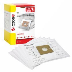 Мешки-пылесборники Ozone синтетические 12 шт + 2 микрофильтра для SAMSUNG