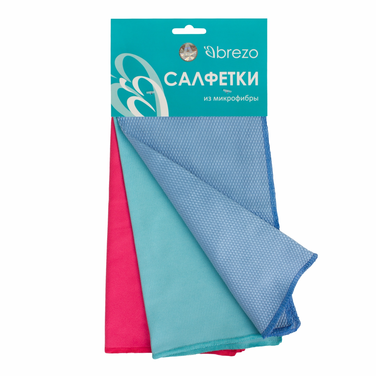 95420 Набор салфеток Brezo для стекла и зеркал, 3 шт