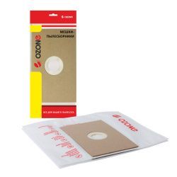 Универсальные мешки-пылесборники Ozone для пылесоса, фланец 120х190, 2 шт