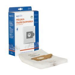Мешки-пылесборники Euroclean синтетические 4 шт для THOMAS, KALORIK, NOVAMATIC и др.