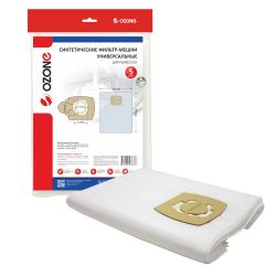 Универсальные синтетические фильтр-мешки Ozone, диаметр фланца 43-56 мм, до 25 л, 5 шт