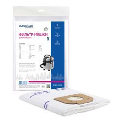 Фильтр-мешки Euroclean синтетические 5 шт для KARCHER